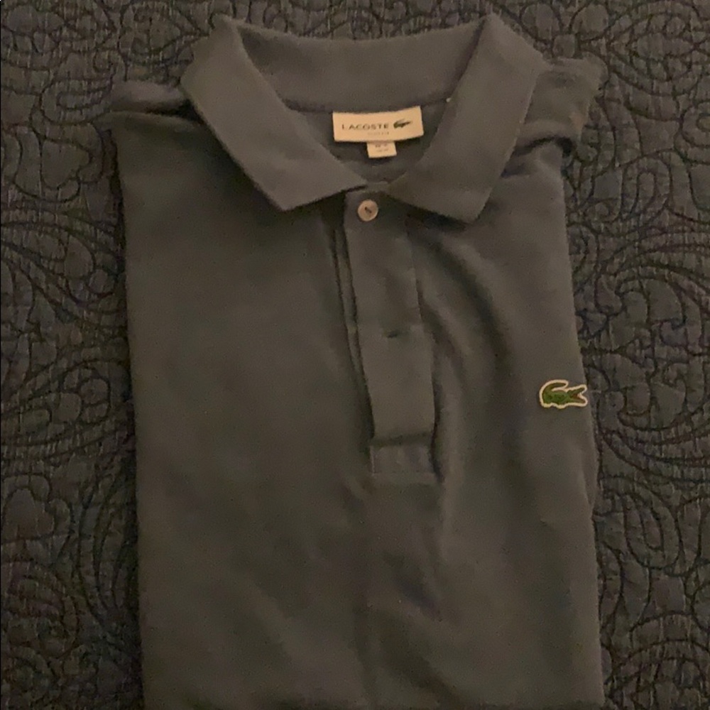 Lacoste light blue polo